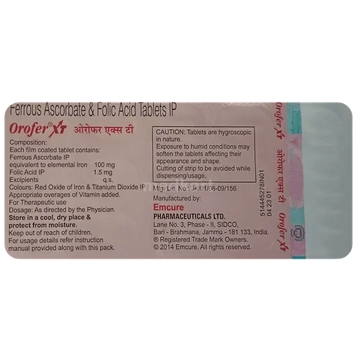 orofer xt tablet 15's